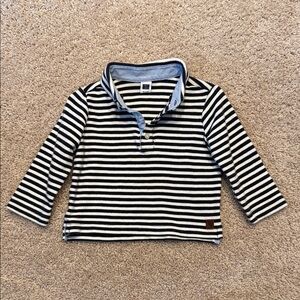 Janie and Jack Navy Striped Kids Polo Shirt